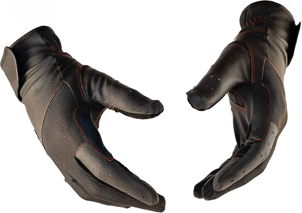 Breathable Mesh Reinforced Thumbs Fingers House Riding Gloves