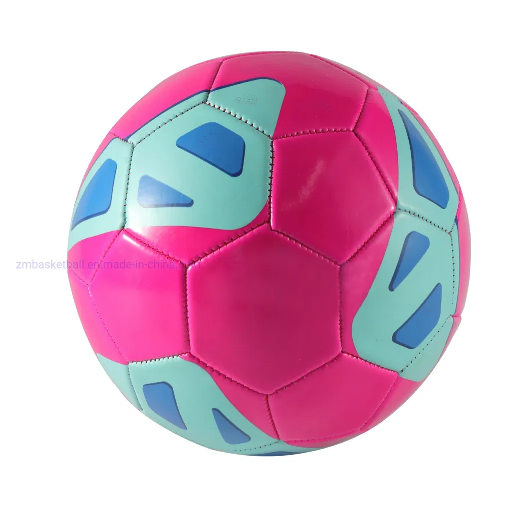Custom Waterproof Soccer Ball with Machine-Stitched PVC Cover