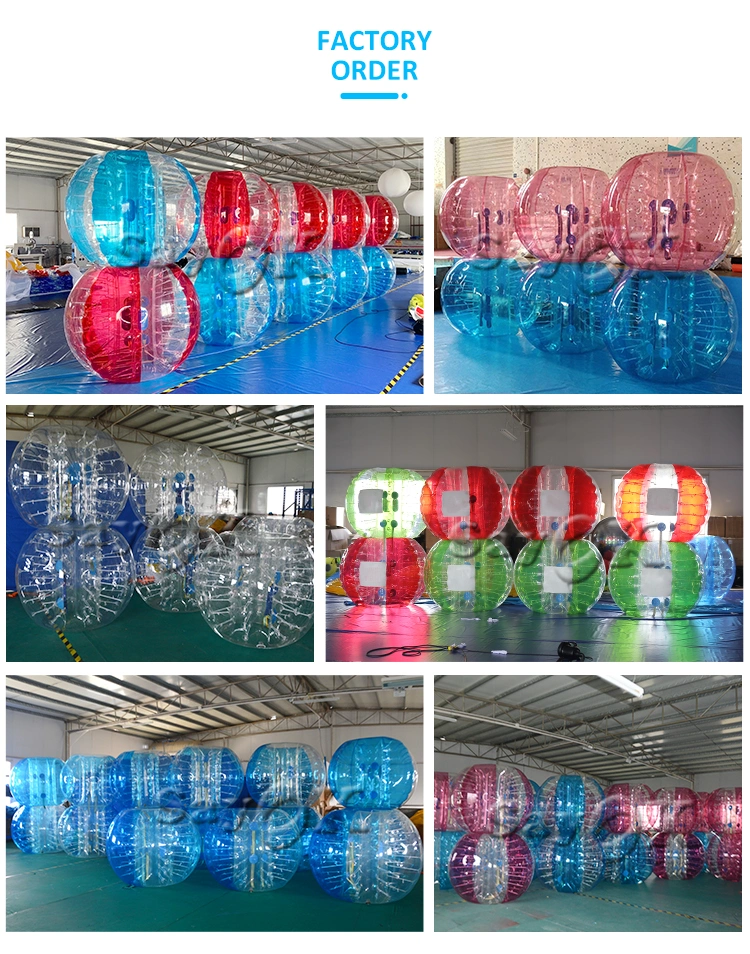 Sayok Funny PVC Giant Inflatable Bumper Ball for Adults Bubble Football Soccer Ball Bubble Ball Bumper Zorb Ball with Colored Dots