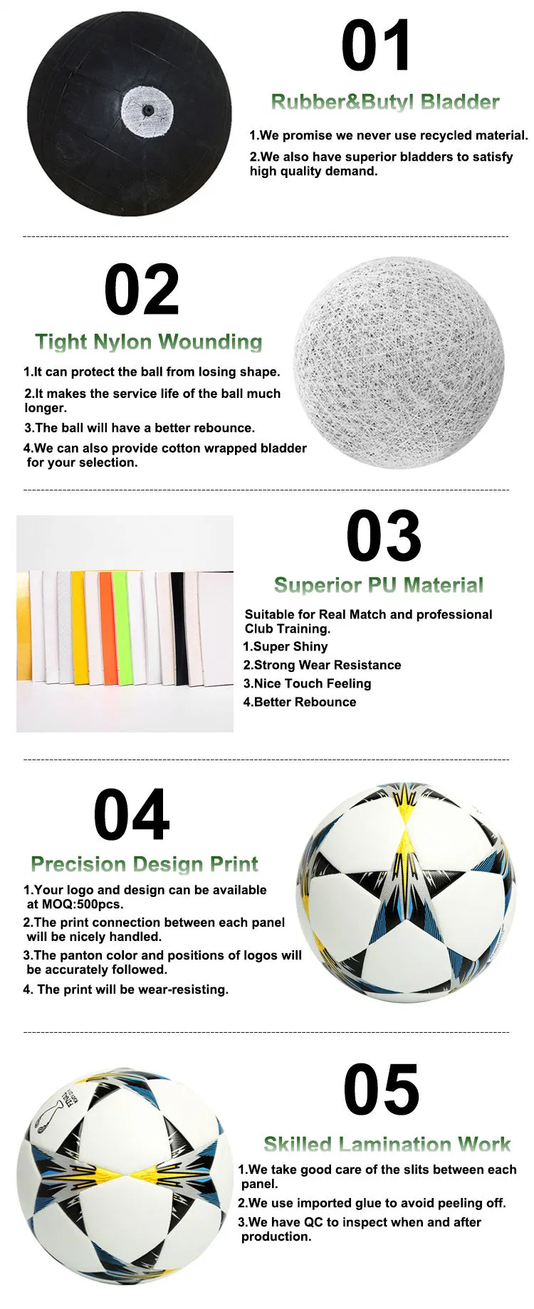 Best Rated New Custom Texture Design Futsal Ball