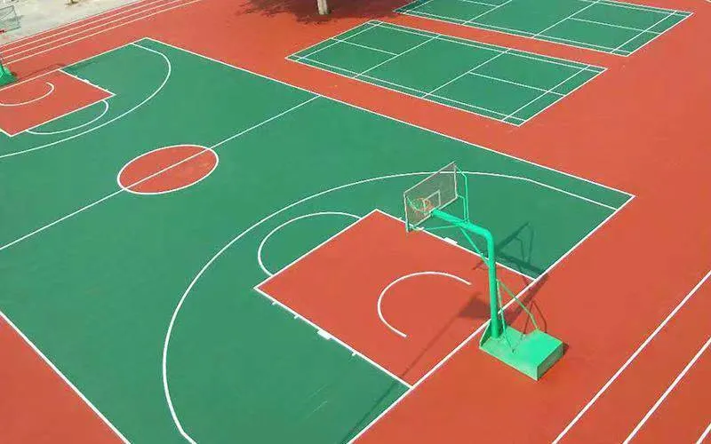 Stadium Silicon PU Acrylic Outdoor Ball Field Rubber Silicone PU Material Stadium Construction Outdoor Plastic Golf Course