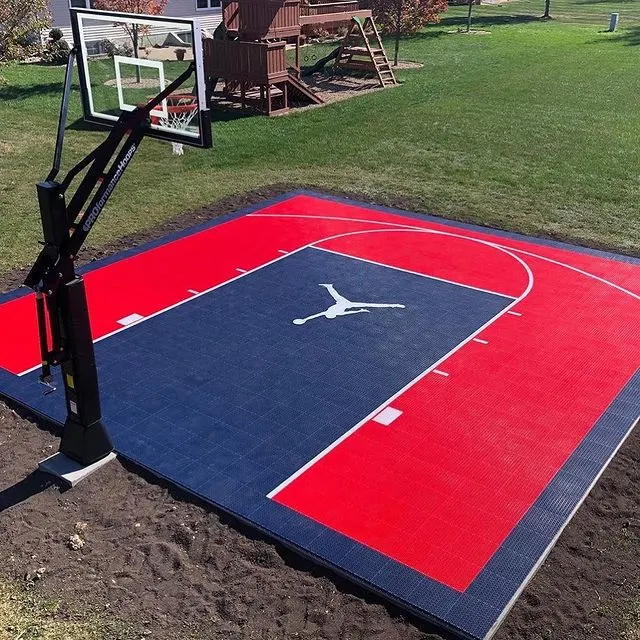 Hot Sales Red Modular Outdoor Basketball Court /Portable Tennis Court Sports Flooring