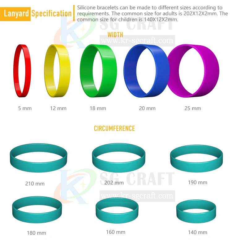 Customized Printed Logo Rainbow Rubber Adjustable RFID Silicone Wristband