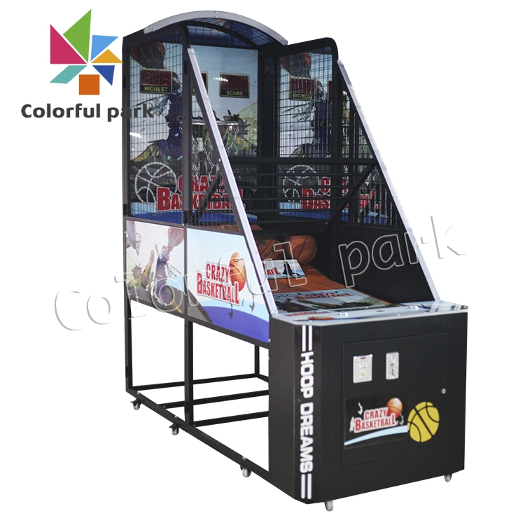 Colorful Park Coin Operated Basketball Game Machine Street Basketball Game Machine