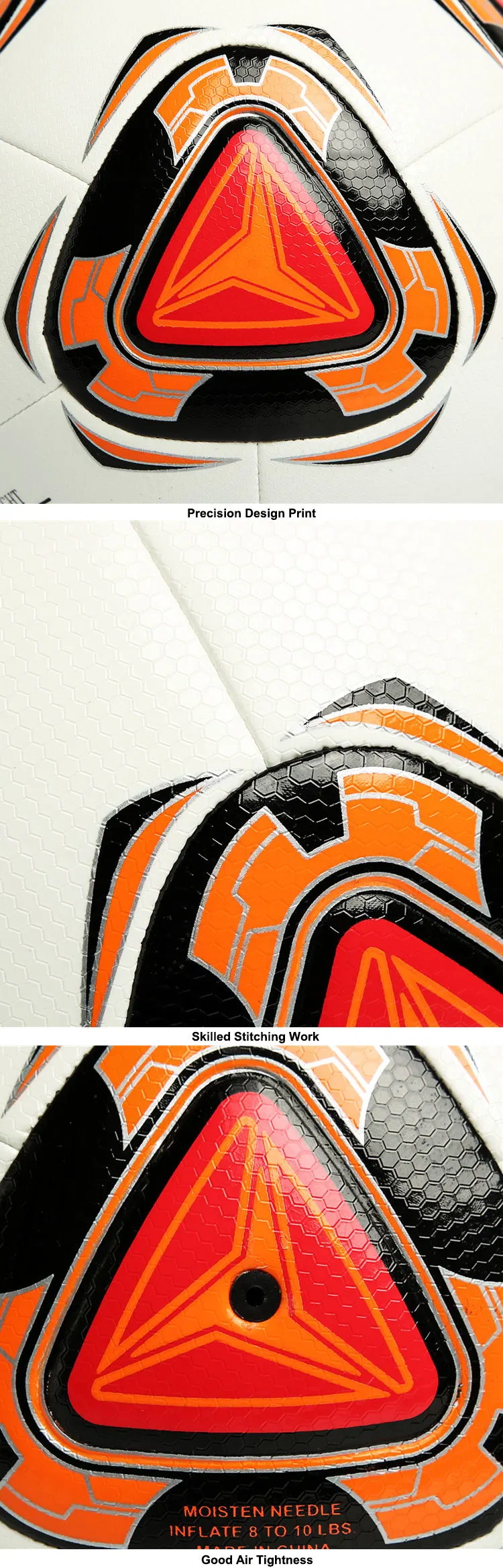 Custom Logo Design Durability TPU Leather Football