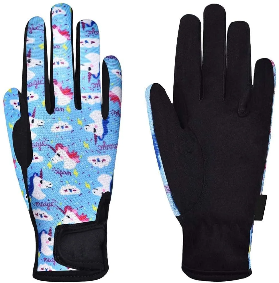 Kids Horse Riding Gloves Children Equestrian Horseback Gloves