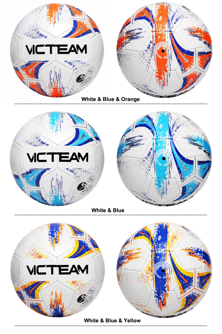 Inexpensive Custom Printed PVC Leather Soccer Ball