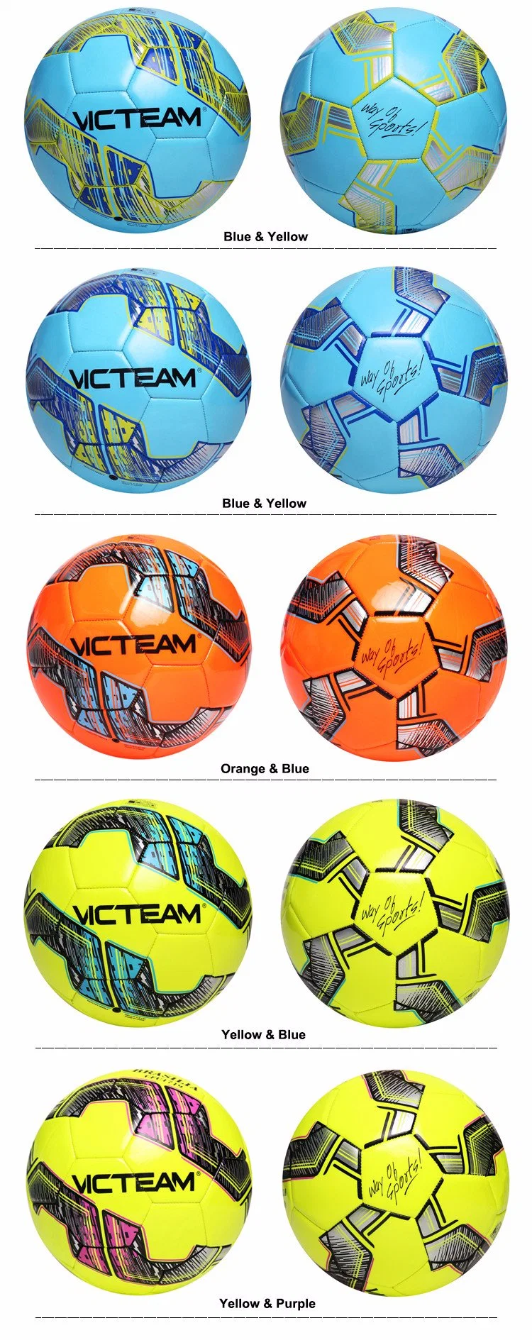 Abrasion-Resistant Custom Printed Logo Soccer Ball