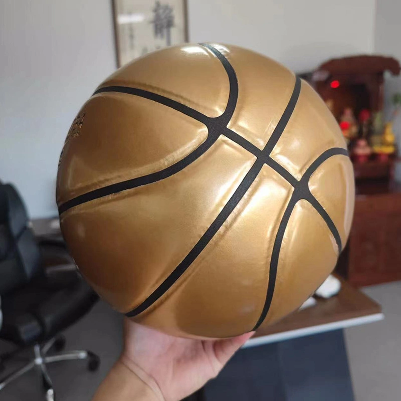 No. 5 No. 7 Basketball Smooth PU Leather Adult Club Gift Championship Gold Commemorative Basketball