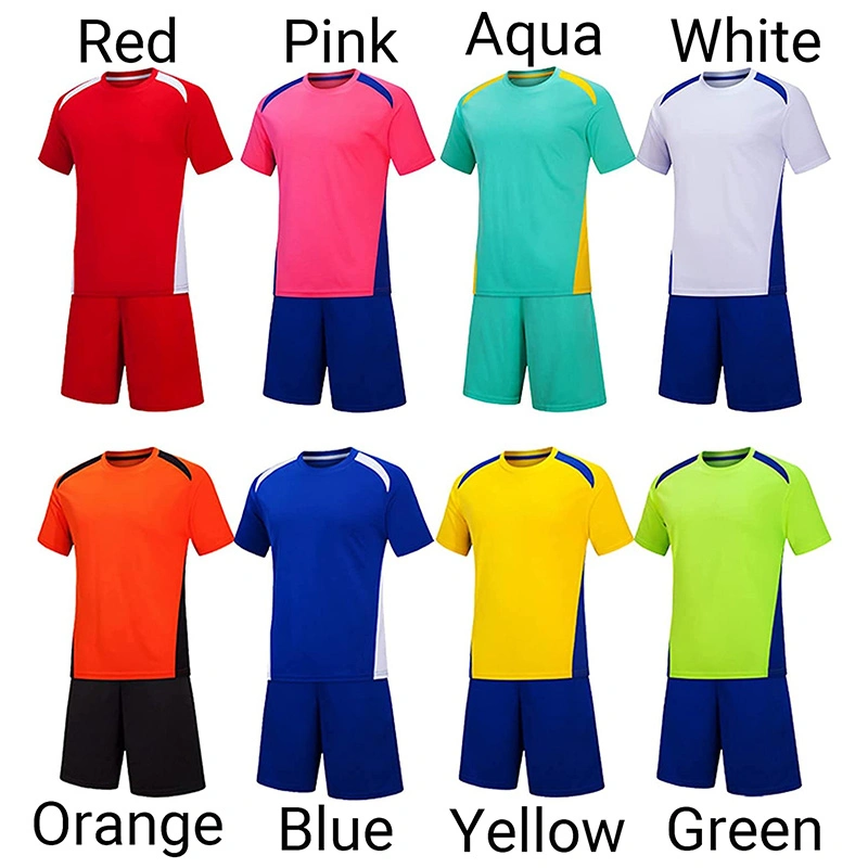 Dye Sublimation Custom Thai Quality Soccer Jersey Polyester Team Training Kids Soccer Uniform