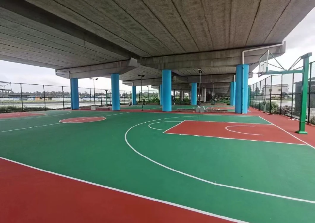 Stadium Silicon PU Acrylic Outdoor Ball Field Rubber Silicone PU Material Stadium Construction Outdoor Plastic Golf Course