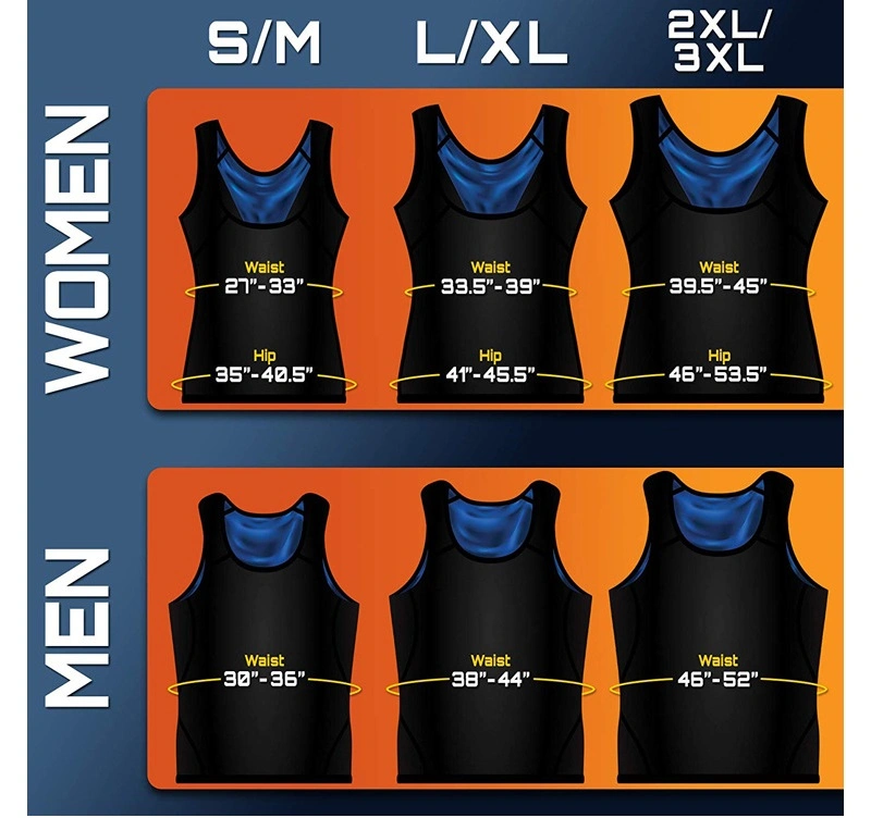 Uni-Sex Mens and Womens Sauna Sweat Vest Body Building Sauna Shirt
