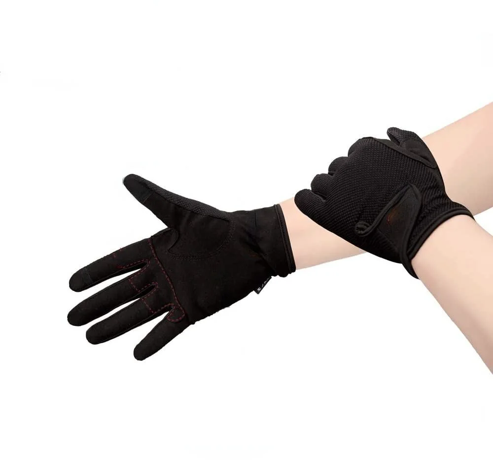 Girl&prime; S Equestrian Wear Black House Riding Gloves