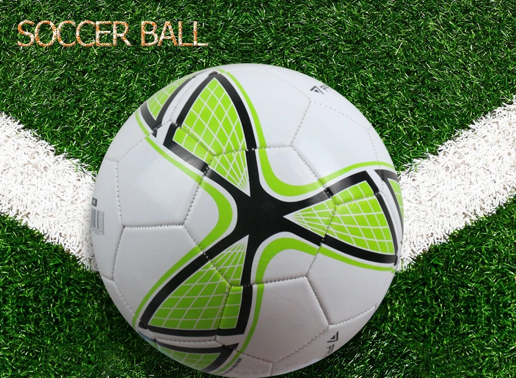 Cheap Price Size Five PVC Leather Flower Pattern Soccer Ball