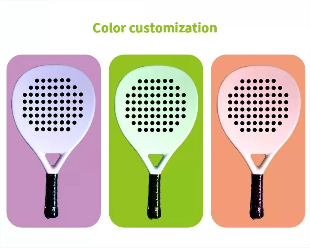 China Best Cheap Customize Paddle Racket Beach Games Outdoor Sporting Goods Carbon Fiber 3K 12K 18K Padel Racquet