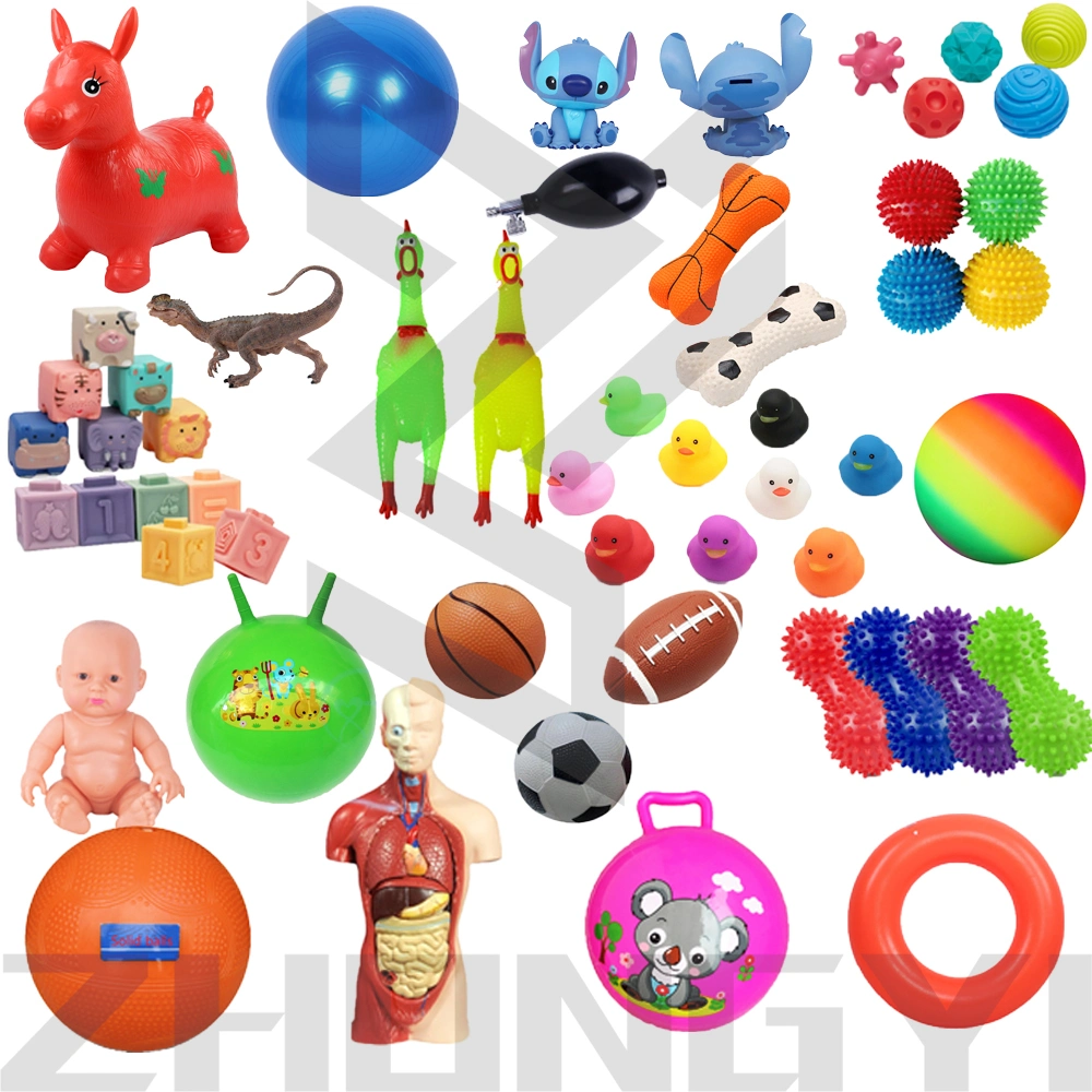 Toy Football Rainbow Ball Line Roto PVC Rubber Mold Making Machine