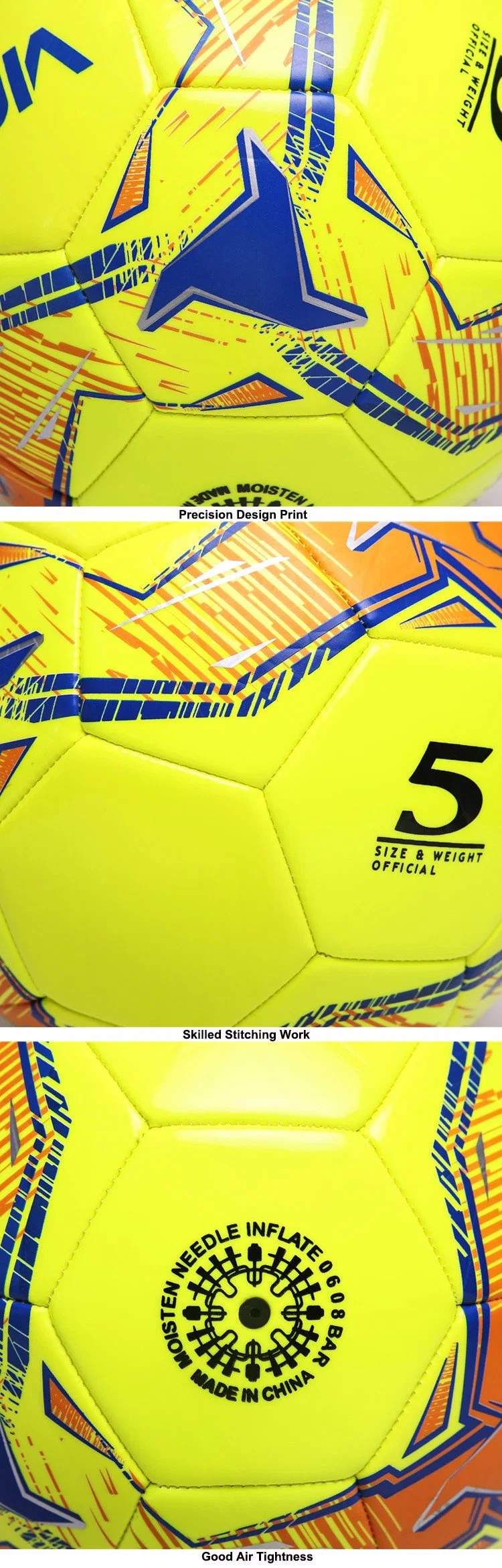 Official Size Smooth Different Colors Soccer Ball