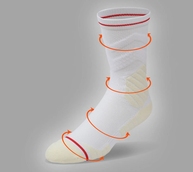 Professional Basketball Men&prime; S Sweat-Absorbing Anti-Slip Shock Absorption Socks