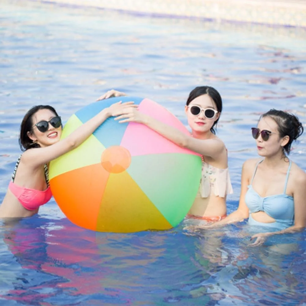 Water Volleyball Football Outdoor Three-Color Thickened PVC Giant Colorful Inflatable Beach Ball Wyz19810