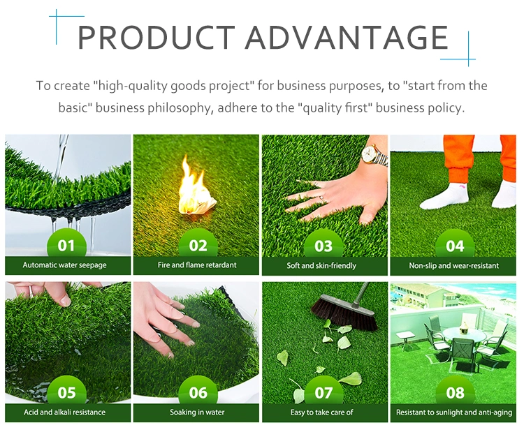 Hot Sale Anti-UV Lawn Durable Synthetic Turf Artificial Grass Outdoor Playground