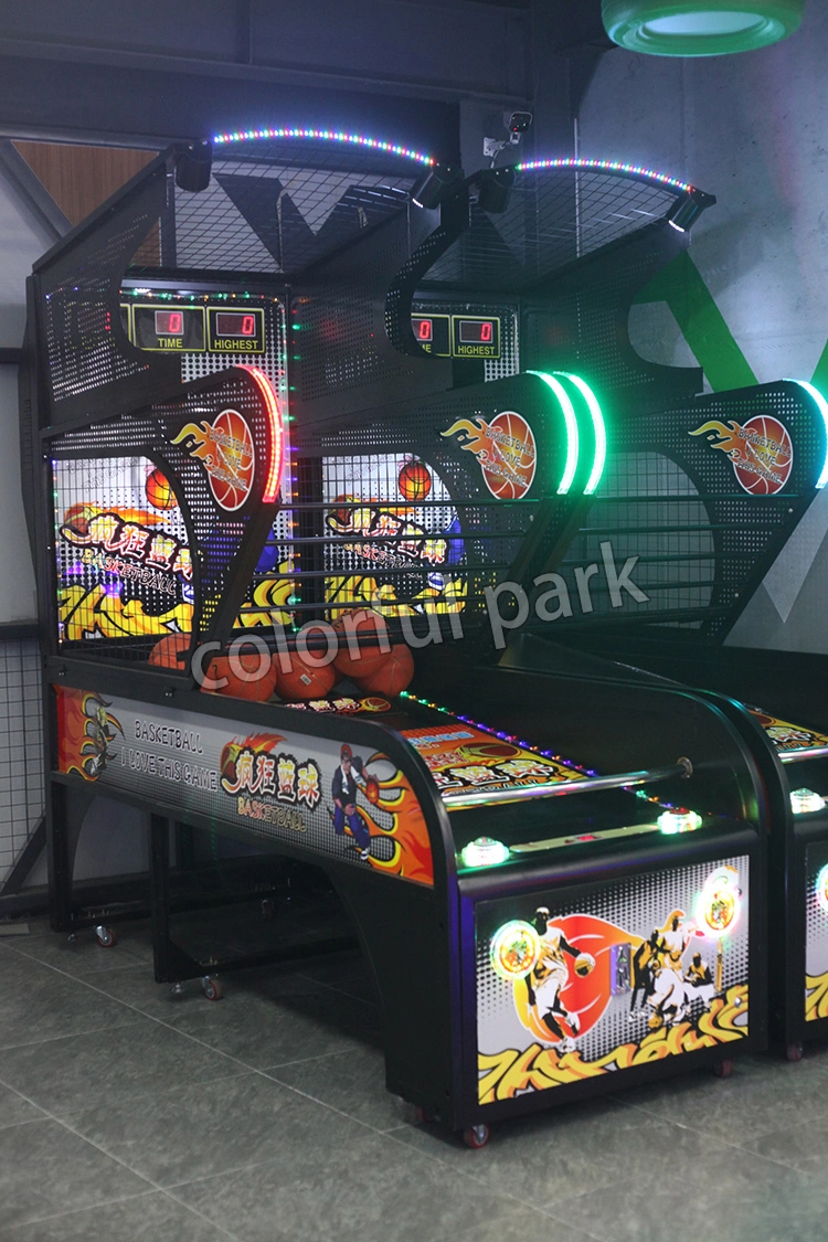 Colorful Park Indoor Luxury Adult Sport Basketball Machine Kiddie Sport Basketball Arcade Game