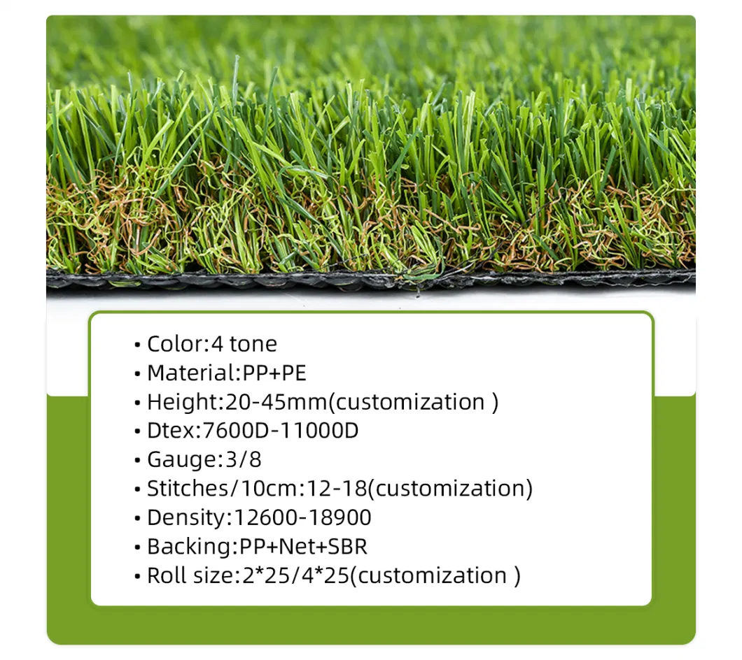 Hot Sale Anti-UV Lawn Durable Synthetic Turf Artificial Grass Outdoor Playground