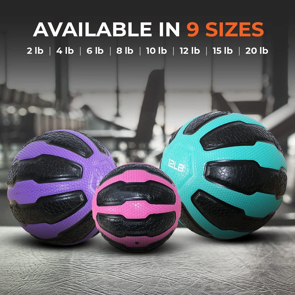 No Slip Rubber Medicine Balls Weighted Slam Ball