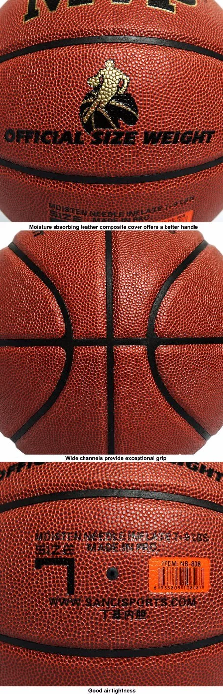 Best Quality Size 7 Moisture Absorbing Basketball