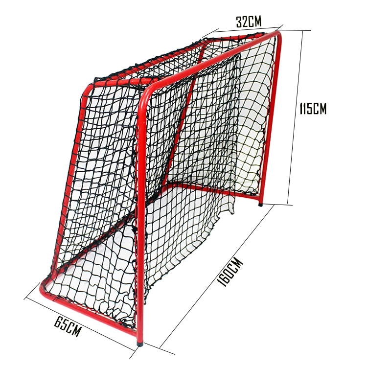 Competition Standard Size Steel Tube Holistic Indivisible Ice Hockey Goal One-Piece Style Hockey