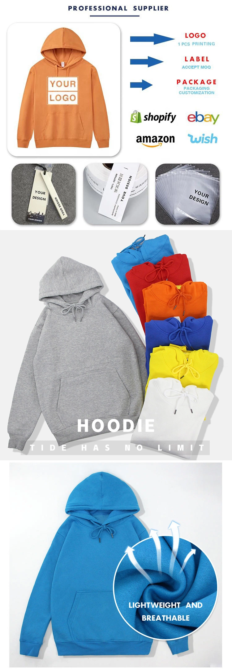 Men&prime;s Curved Hem Hoodie Pullover Hip Hop Workout Hoodie Men Short Sleeve Sweatshirts with Side Zip Pocket