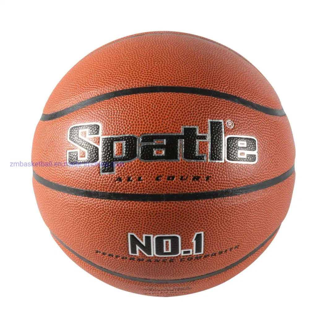 Official Size Laminated PU Leather Basketball