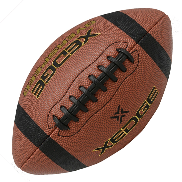 High Quality Game Use PU Composite Leather PU American Football Official Size Football Ball Size 9