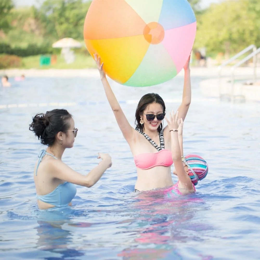 Water Volleyball Football Outdoor Three-Color Thickened PVC Giant Colorful Inflatable Beach Ball Wyz19810