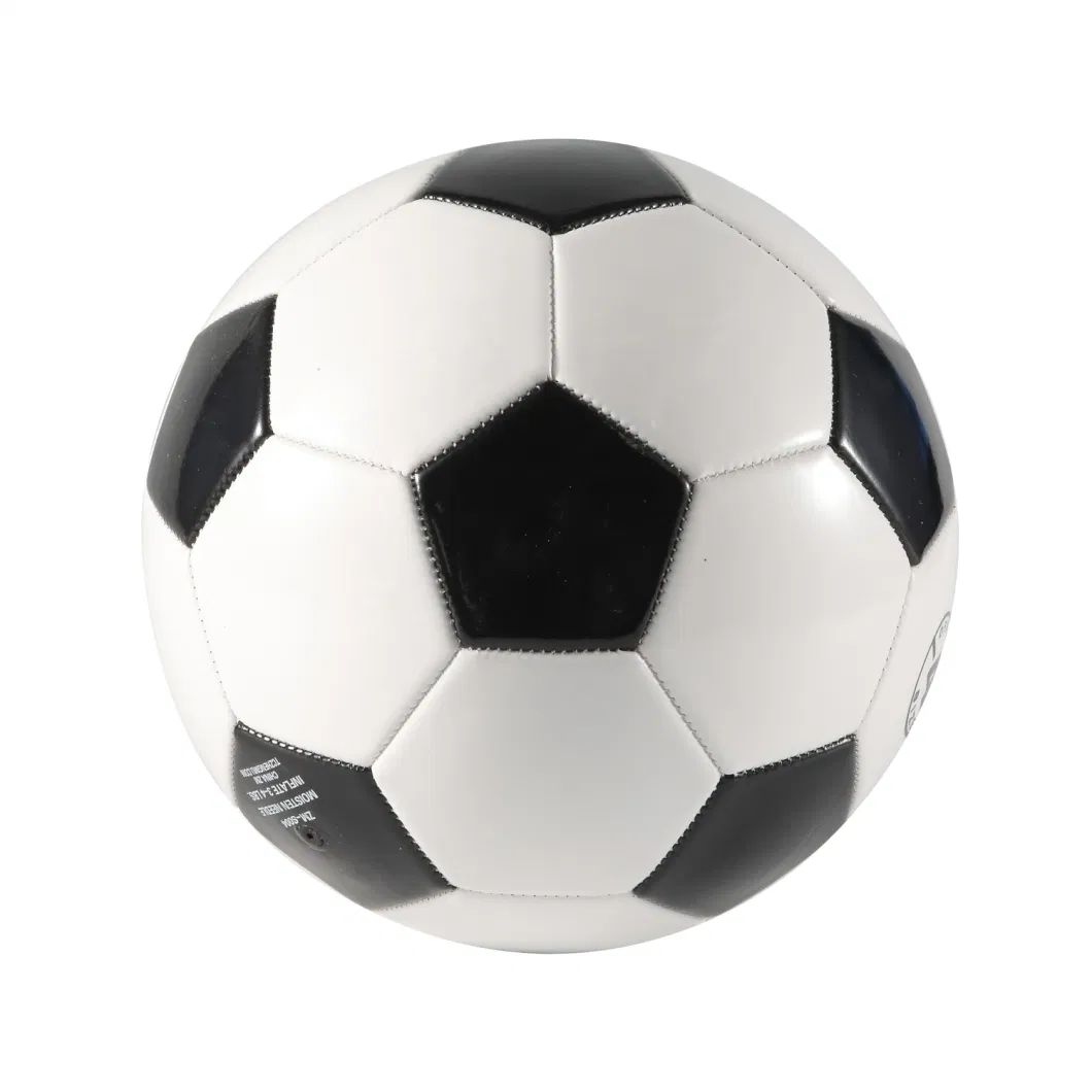 Regulation Size Football and Soccer Ball for Practice - Machine Sewn PVC Material