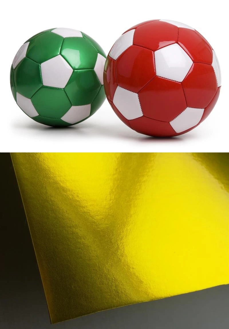 Mirror Pattern PU Synthetic Faux Leather for Soccer Ball Football Toy Ball