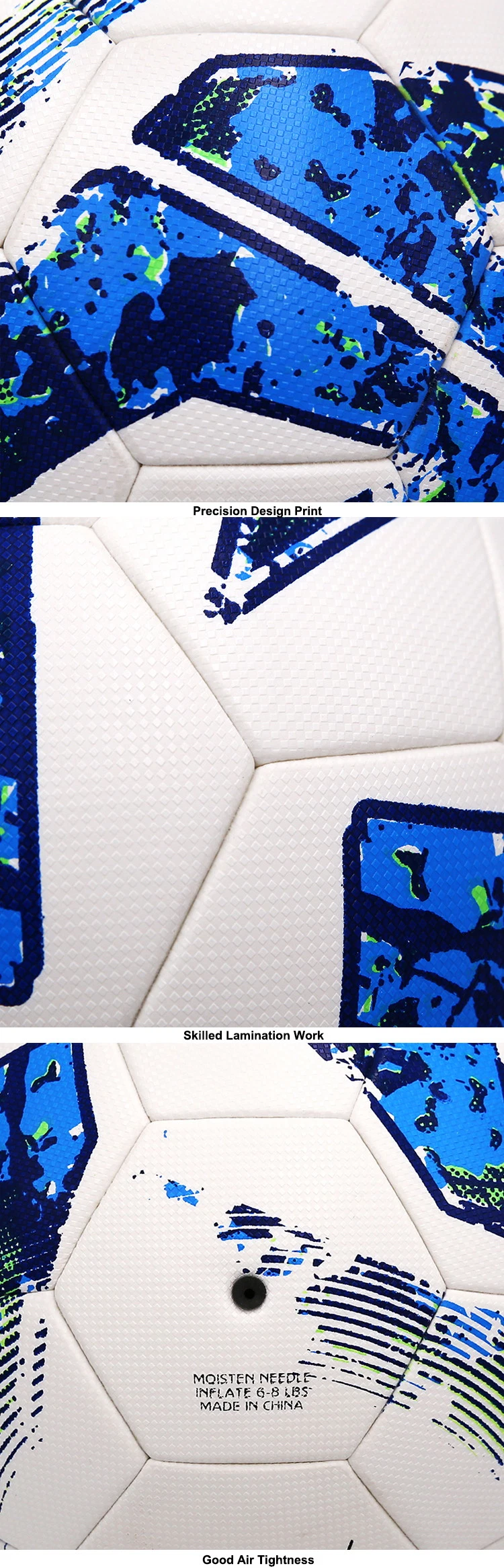 High Level Standard Size PU Leather Game Futsal Ball