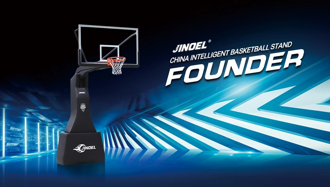 Jinoel High-End Underground Basketball Stand Hoop for Outdoor Basketball Court and Indoor Basketball Court