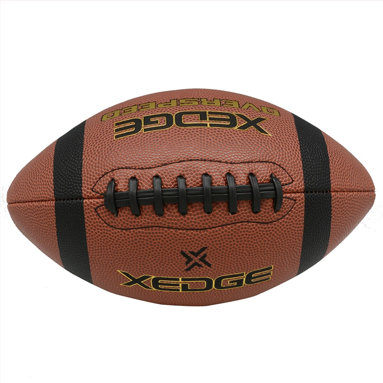 High Quality Game Use PU Composite Leather PU American Football Official Size Football Ball Size 9