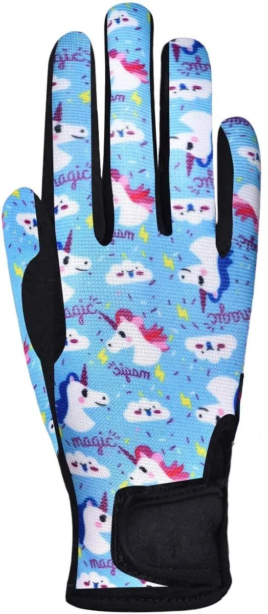 Kids Horse Riding Gloves Children Equestrian Horseback Gloves