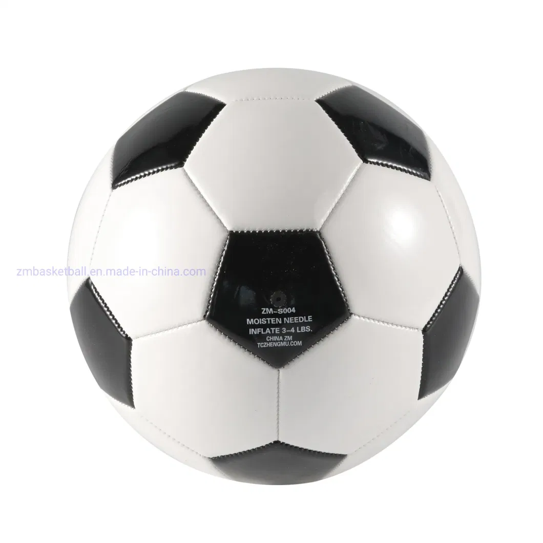 Custom Waterproof Soccer Ball with Machine-Stitched PVC Cover