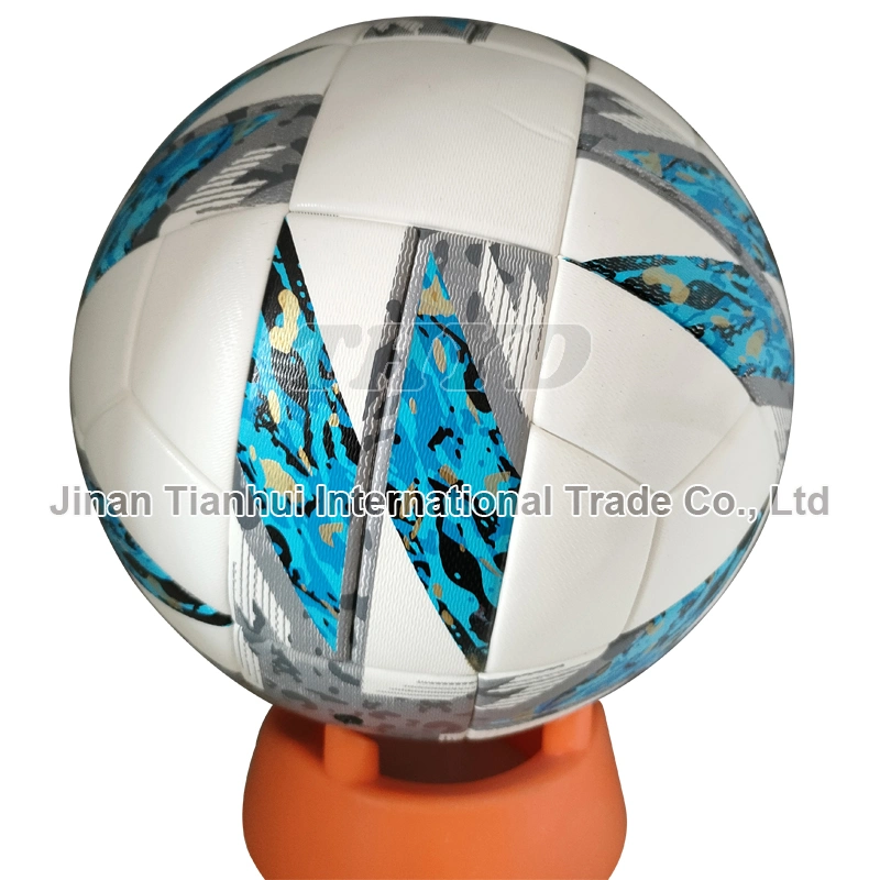 Match League Training Size 5 Custom PU Leather Thermal Bonding Football Ball Soccer Ball