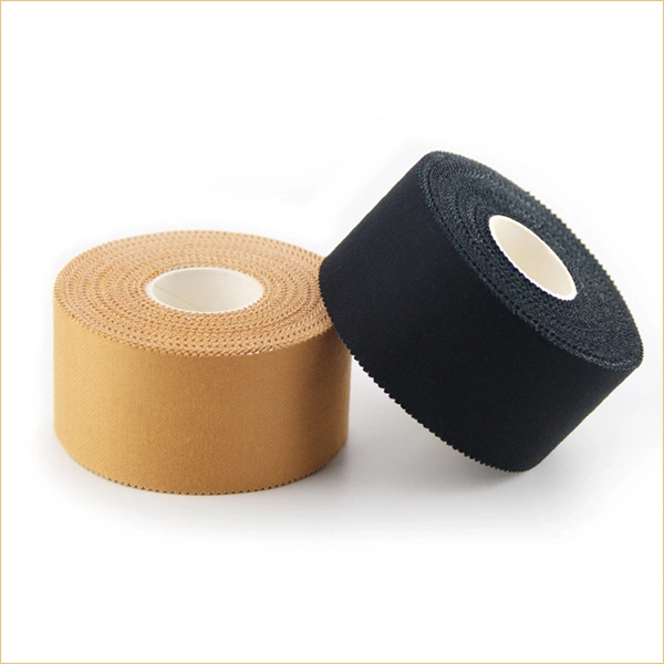 Free Sample Adhesive Cotton Rigid Sports Tape for Football Basketball