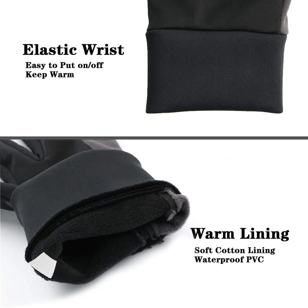 Winter Warm Gloves Touchscreen Anti-Slip Windproof Thermal Gifts Hourse Riding Gloves