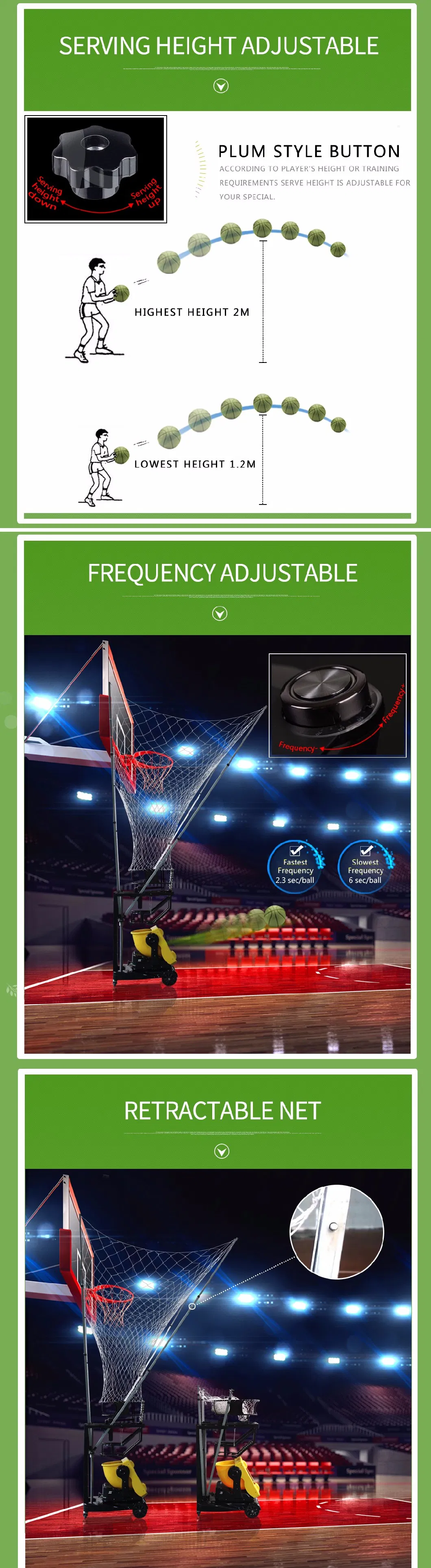 Best Design Intelligent Basketball Shooting Return Machine