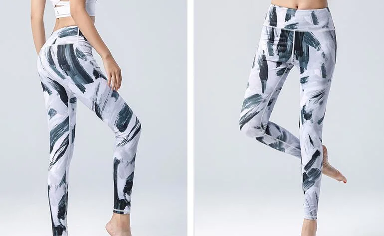 Customized Elastic Lycra Material Printed Sportswear Diving Long Pants for Women