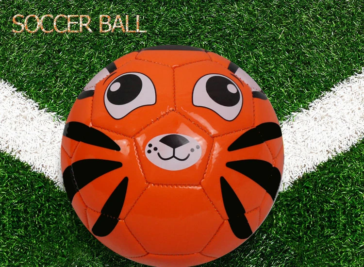 Children Ball Animal Face Eyes Pattern Printing Mini Size Two Soccer Ball
