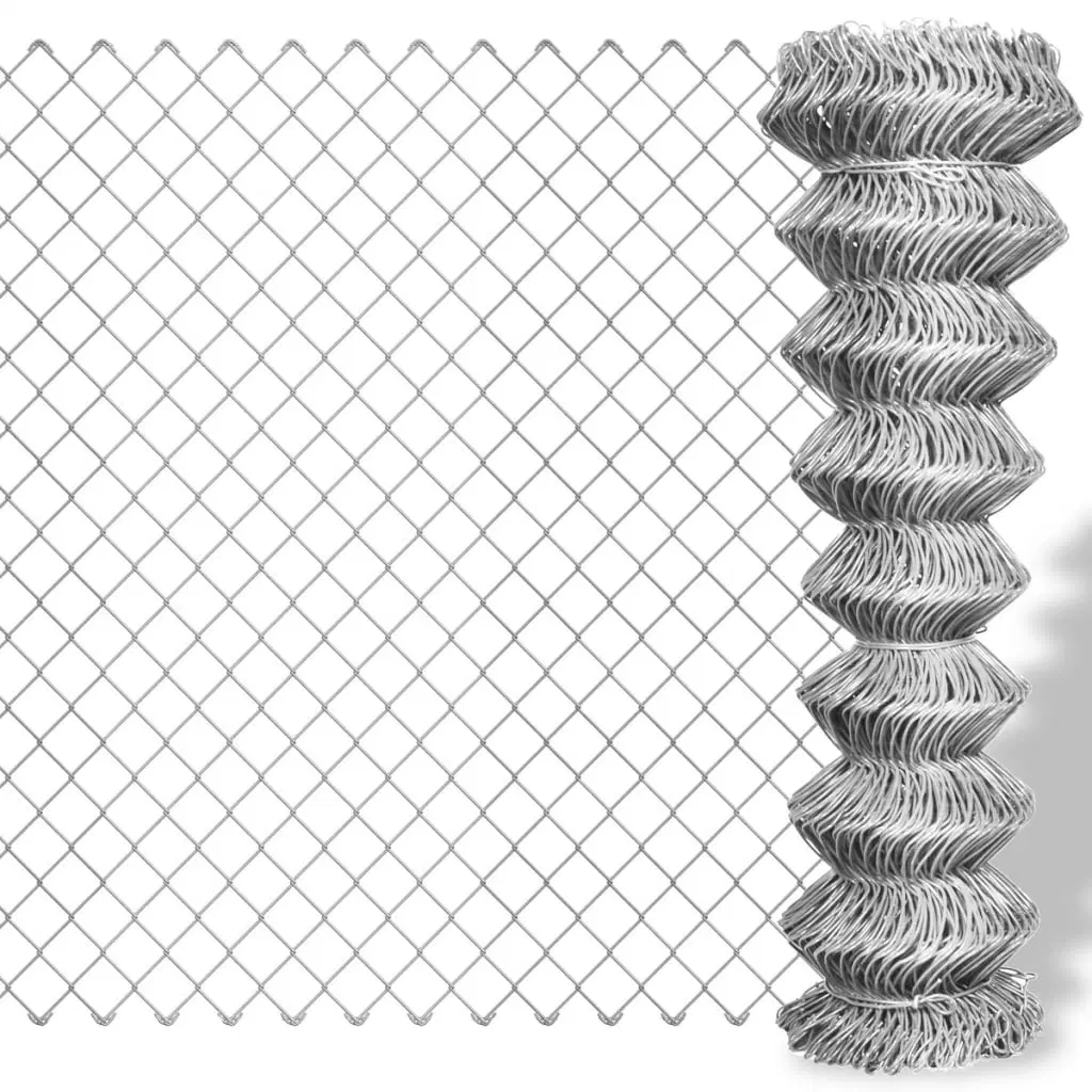 Anping Factory Wrought Iron Main Gate Design Galvanized Chain Link Fence Cyclone Fencing Stadium Fence Football Fence House Gate Grill Design Wire Mesh Fence