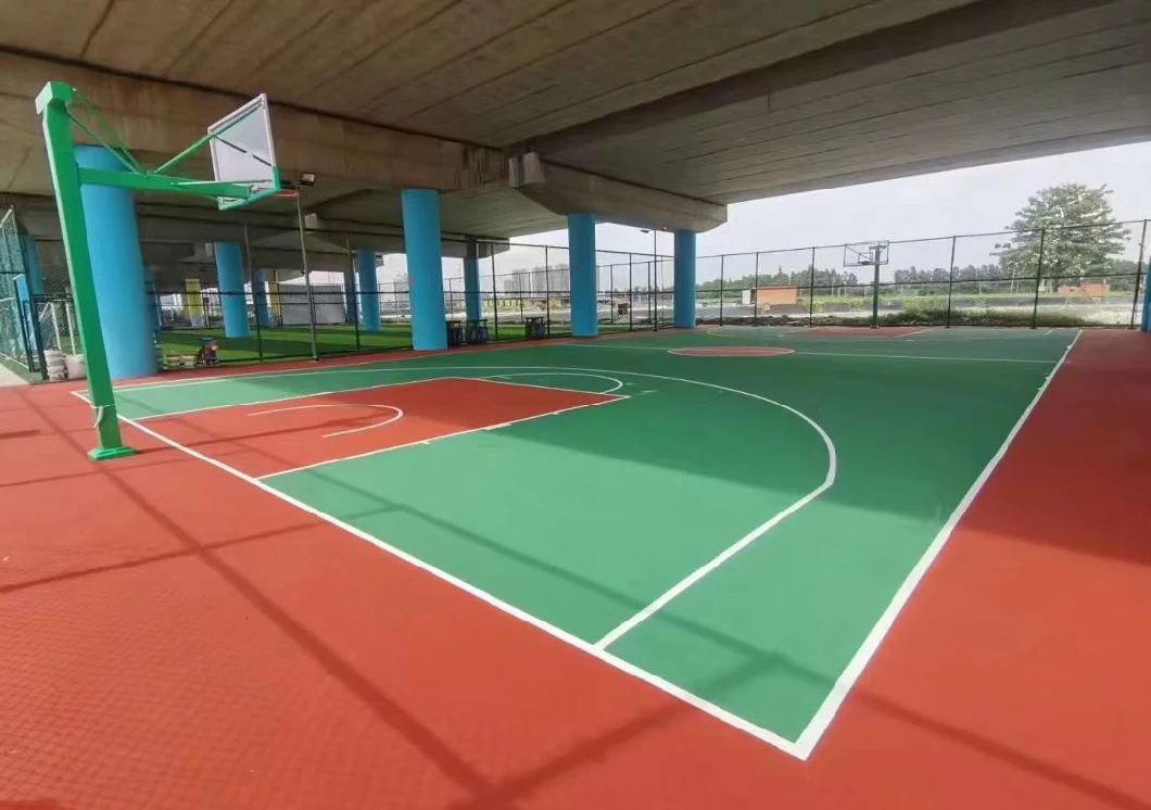 Stadium Silicon PU Acrylic Outdoor Ball Field Rubber Silicone PU Material Stadium Construction Outdoor Plastic Golf Course
