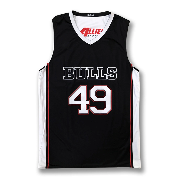 Wholesale Polyester Retro Double Sided Basketball Jersey Custom Youth Mesh Breathable Reversible Basketball Shirts