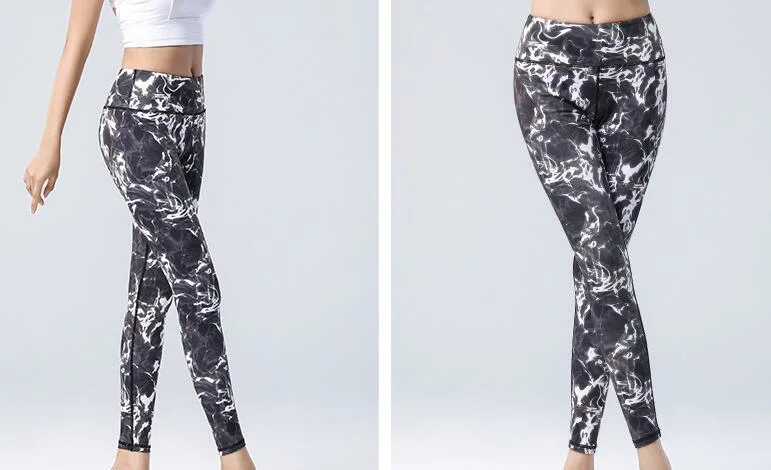 Customized Elastic Lycra Material Printed Sportswear Diving Long Pants for Women